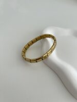 Gold Nomination Bileklik | Yazısız Çelik Charm Model